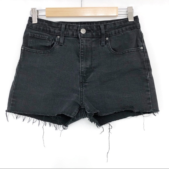 LEVI’S 721 High Rise Skinny Jean Short Black 28